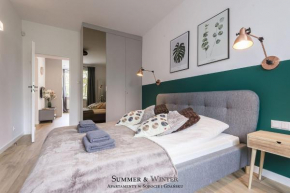 Family Luxury Green Apartment 1-6, 2 sypialnie i studio, 52 m2